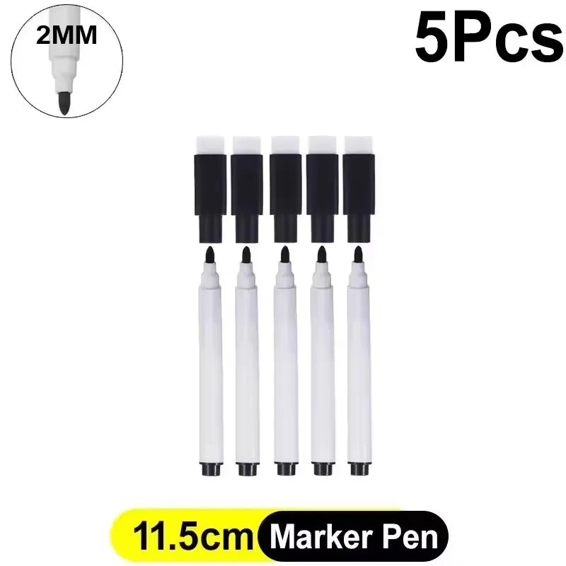 Whiteboard Marker Pen Dry Erase Markers with Eraser Cap for Office School Stationery Magnetic White Board Markers Pen Dry Erase