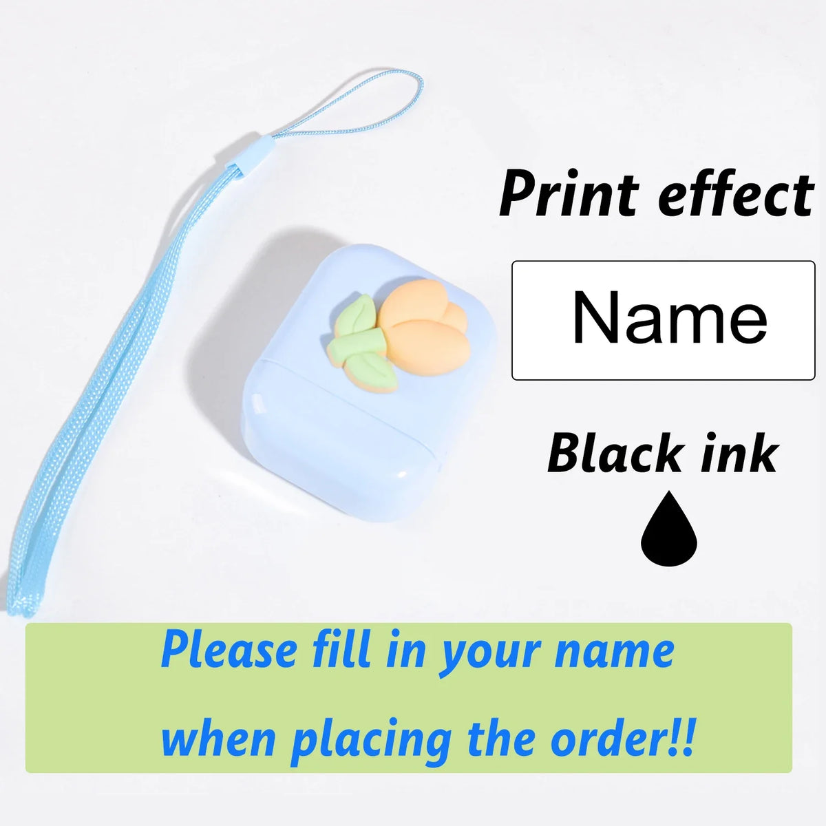 Personalized Custom Name Stamp Signature Name Stamp Waterproof Ink School Clothing Label Office Portable Customized Text Seal