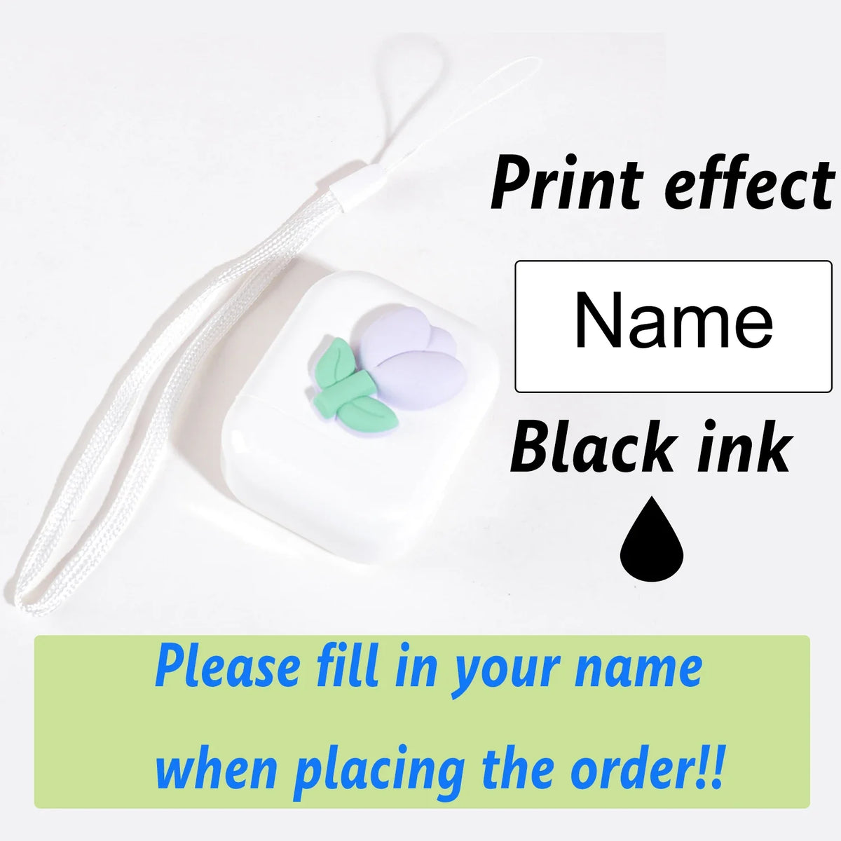Personalized Custom Name Stamp Signature Name Stamp Waterproof Ink School Clothing Label Office Portable Customized Text Seal