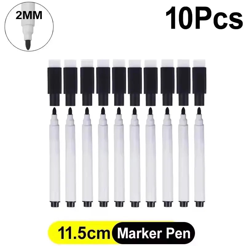 Whiteboard Marker Pen Dry Erase Markers with Eraser Cap for Office School Stationery Magnetic White Board Markers Pen Dry Erase