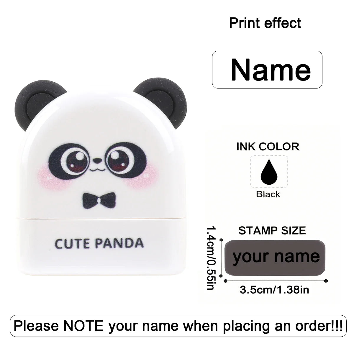 Personalized Custom Name Stamp Signature Name Stamp Waterproof Ink School Clothing Label Office Portable Customized Text Seal
