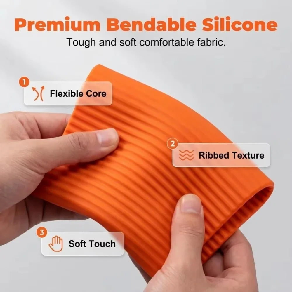 Flexible Foldable Silicone Phone Holder Portable Adjustable Multi-Angle Desktop Stand For iPhone iPad Laptop Tablet Home Office