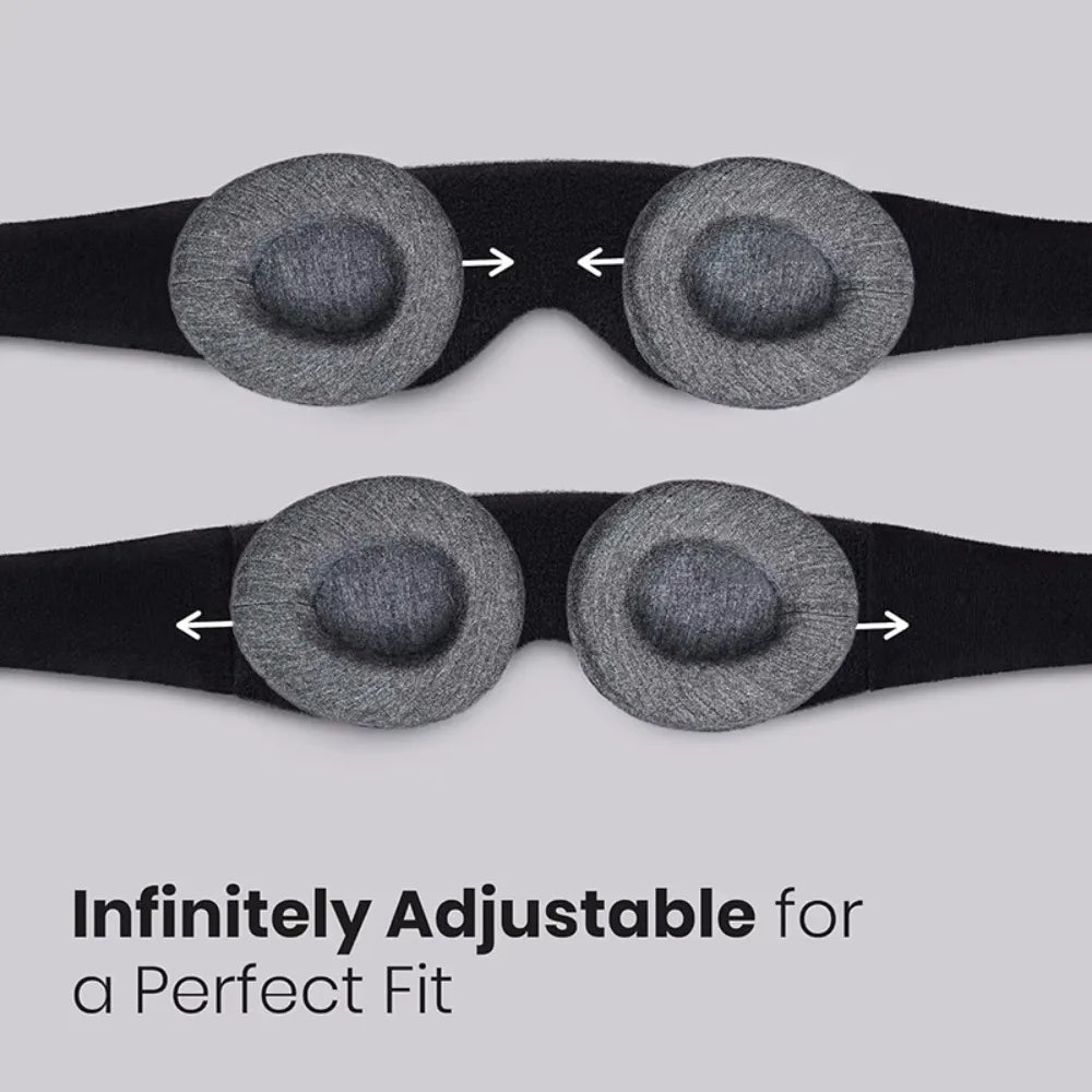 2026 NEW 3D Sleep Mask 100% Light Blocking Eye Patch Zero Eye Pressure Blindfold for Travel Office Napping Meditation Shift Work