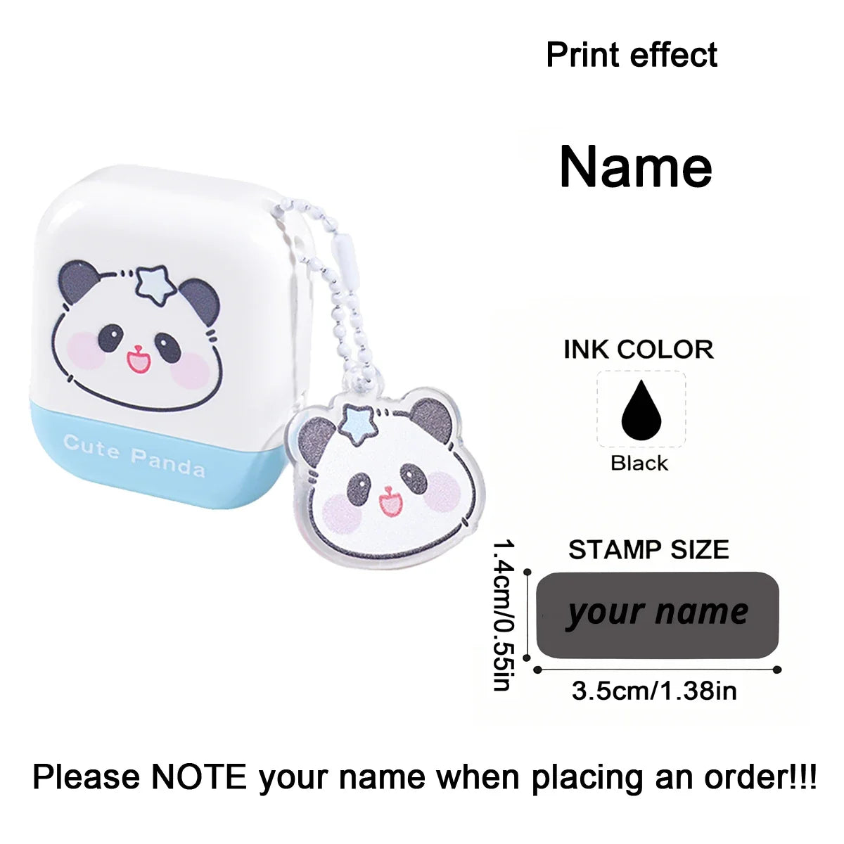 Personalized Custom Name Stamp Signature Name Stamp Waterproof Ink School Clothing Label Office Portable Customized Text Seal