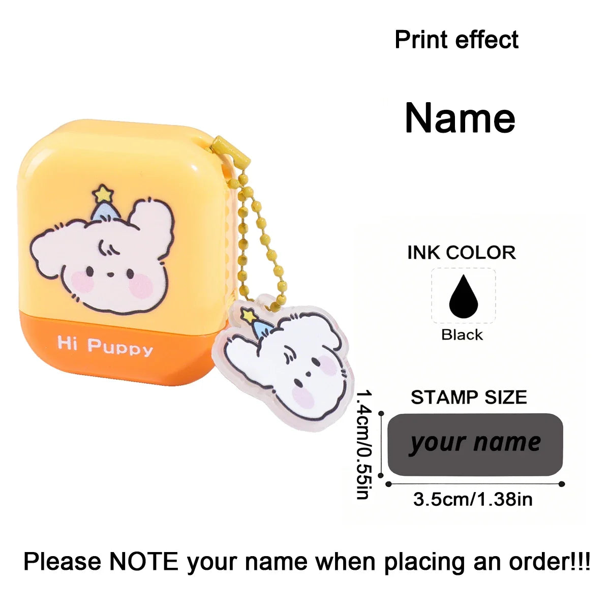 Personalized Custom Name Stamp Signature Name Stamp Waterproof Ink School Clothing Label Office Portable Customized Text Seal