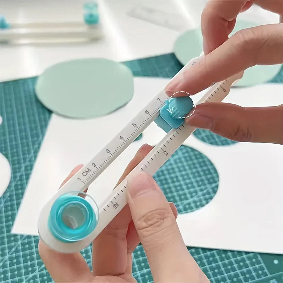 360° Adjustable Circle Cutter - Precision Scrapbooking Tool for Perfect Circular Paper Cuts - Ideal for Craft Enthusiasts，office