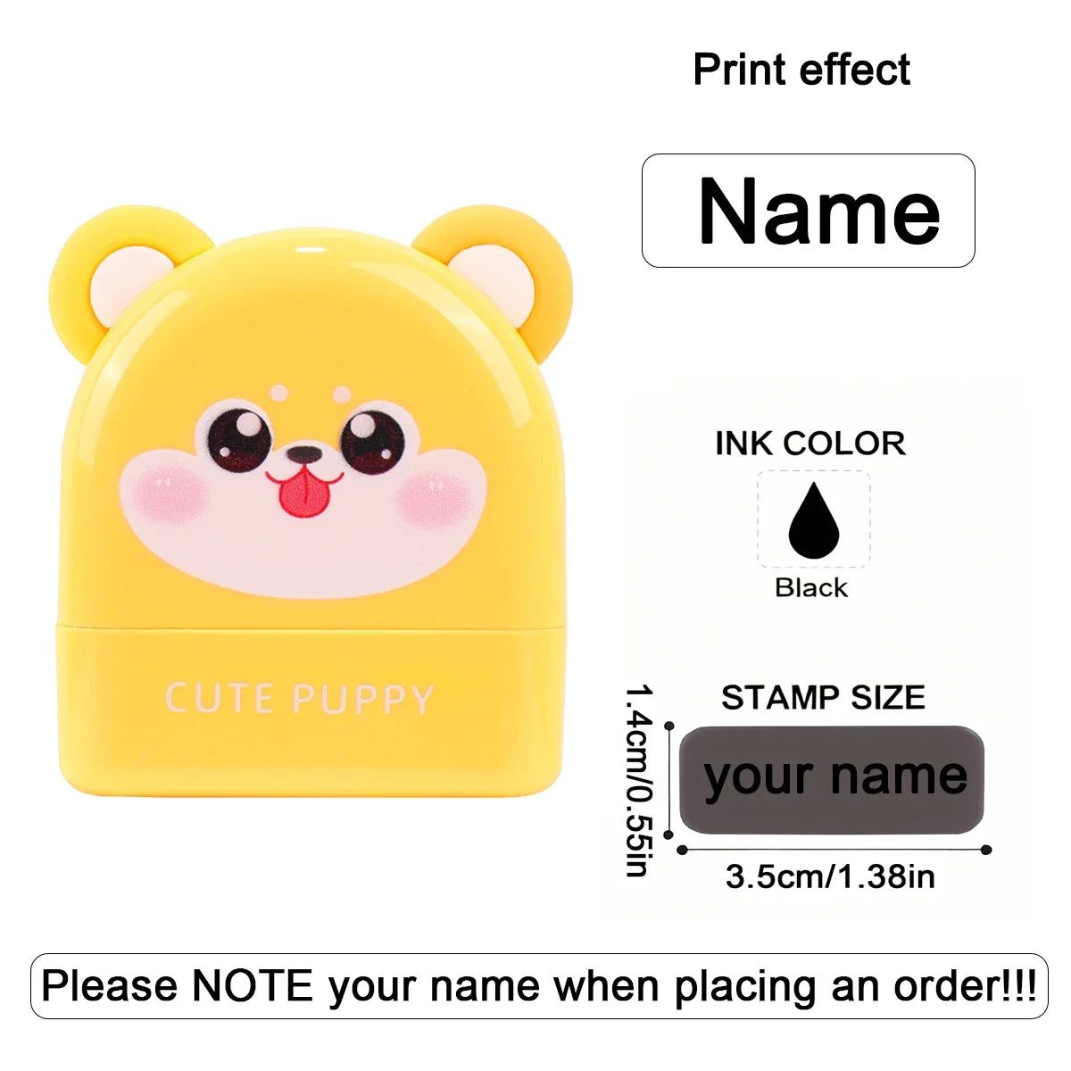 Personalized Custom Name Stamp Signature Name Stamp Waterproof Ink School Clothing Label Office Portable Customized Text Seal