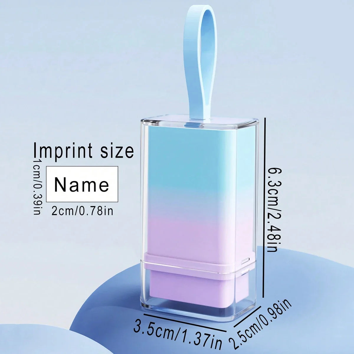 Personalized Custom Name Stamp Signature Name Stamp Waterproof Ink School Clothing Label Office Portable Customized Text Seal
